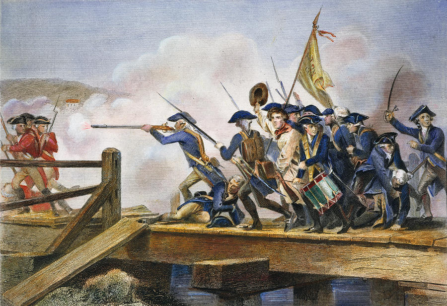 The Battle Of Concord, 1775 #1 Photograph by Granger