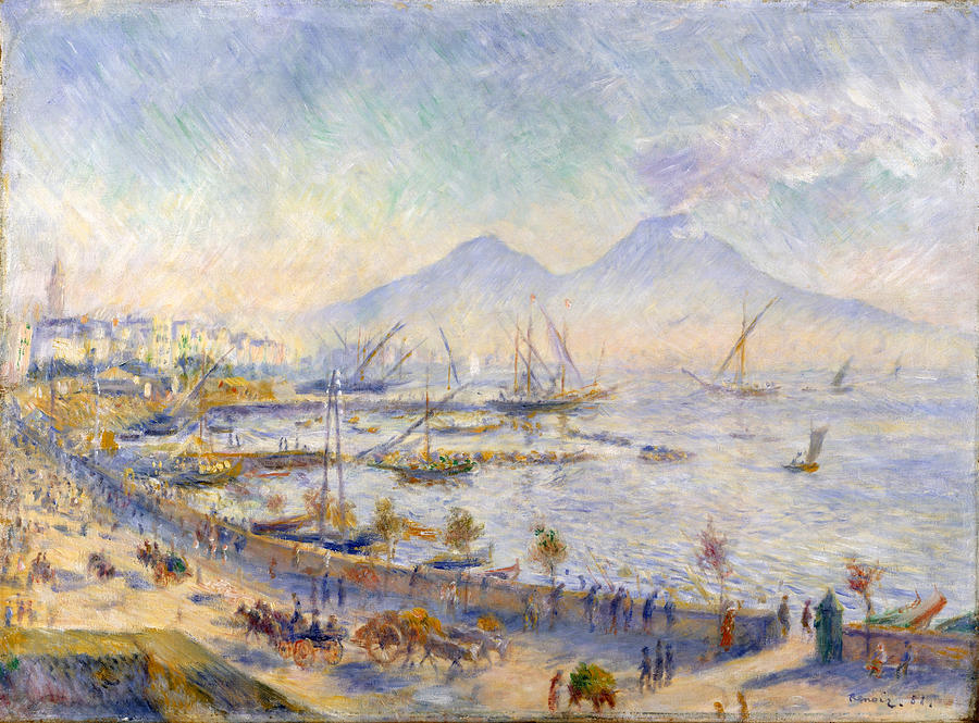 The Bay of Naples #1 Painting by Pierre-Auguste Renoir