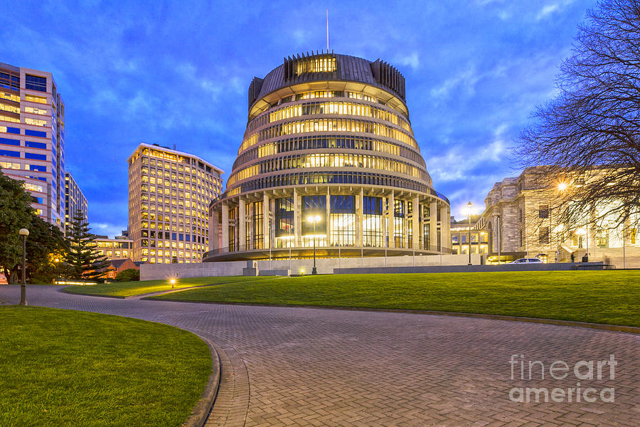 The Beehive Wellington New Zealand Photograph by Colin and Linda McKie