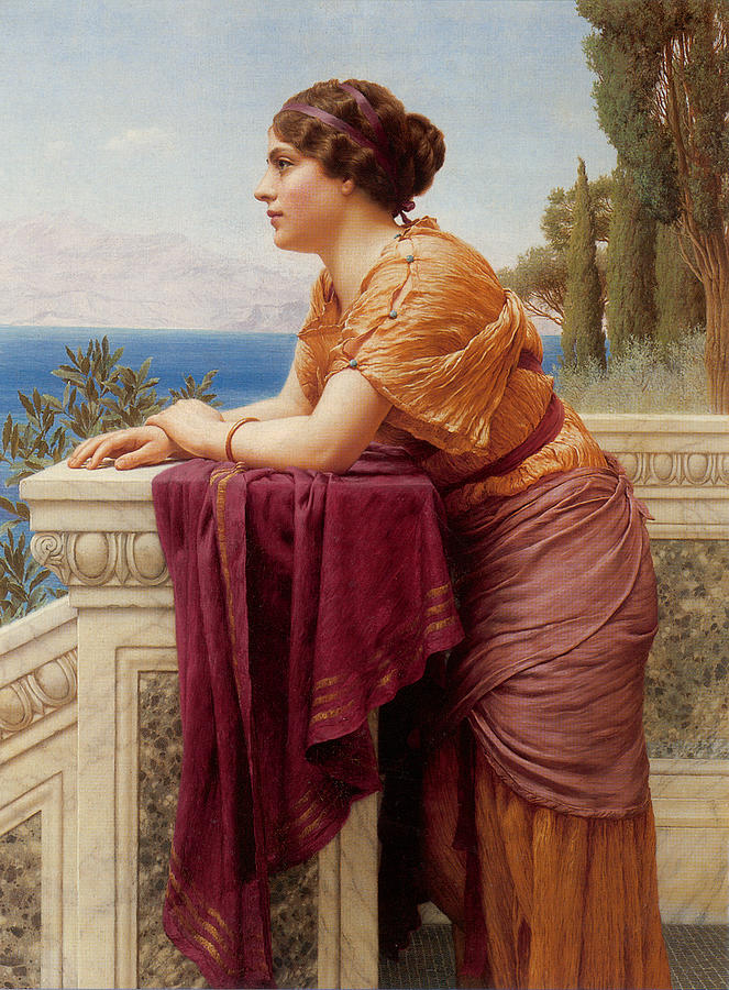 John William Godward Painting - The Belvedere #1 by John William Godward