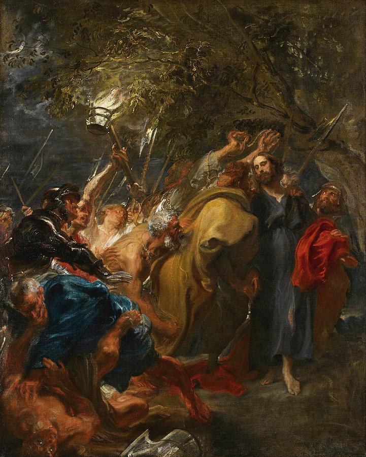 The Betrayal of Christ Painting by Anthony van Dyck - Pixels