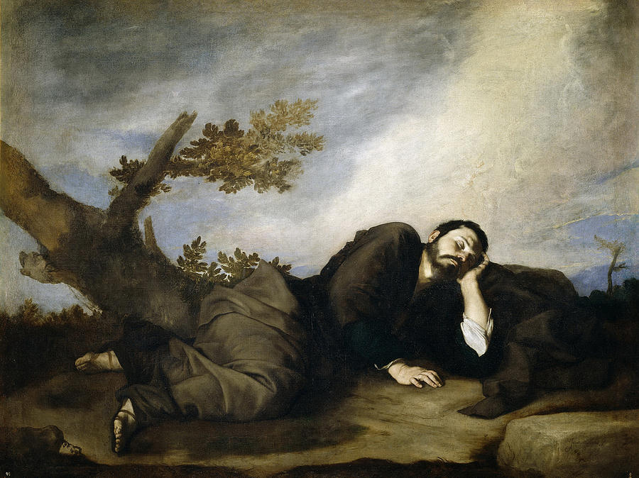 Jusepe De Ribera Painting - Jacobs Dream #1 by Jusepe de Ribera