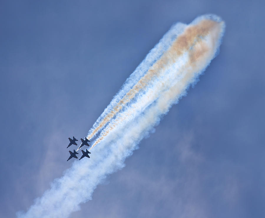 Jet Photograph - The Blue Angels #1 by Robert Jensen
