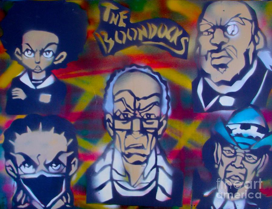 The Boondocks Painting -  All In The Boondocks Family by Tony B Conscious