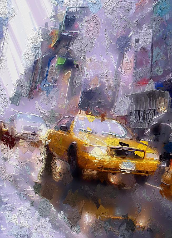 The Cab Painting by Steve K | Fine Art America