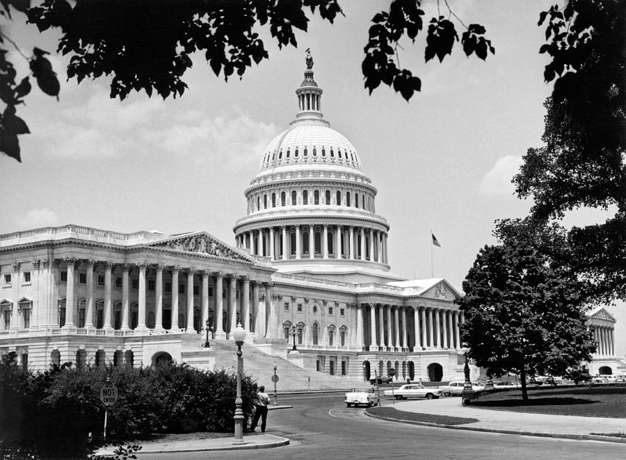 The Capitol Building #1 Photograph by Underwood Archives