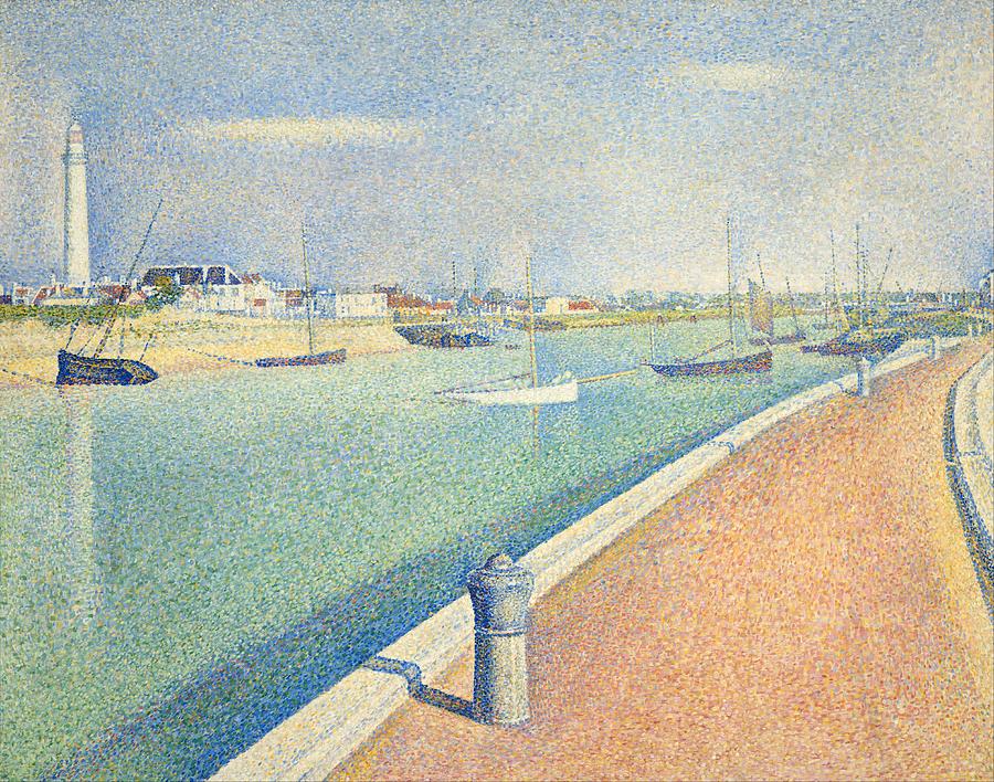 Georges Pierre Seurat Painting - The Channel of Gravelines #1 by Georges Seurat