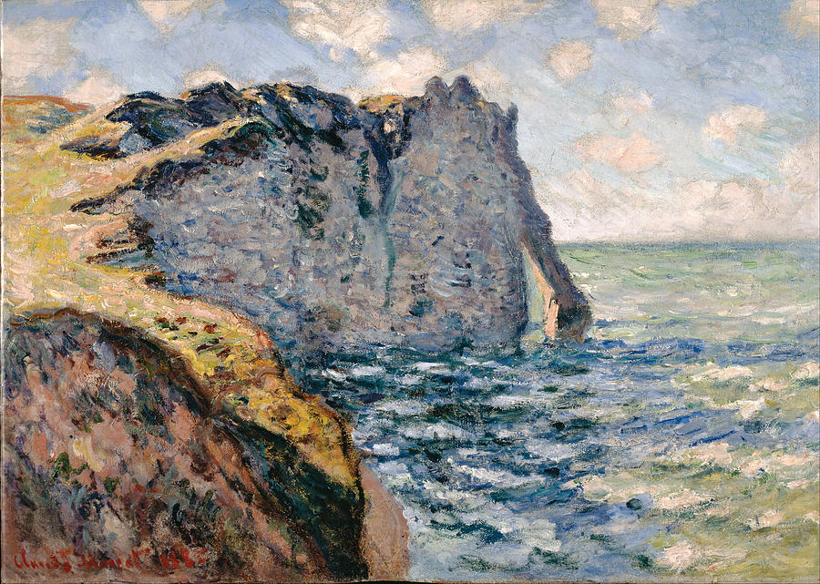 The Cliff Of Aval #1 Painting by Claude Monet