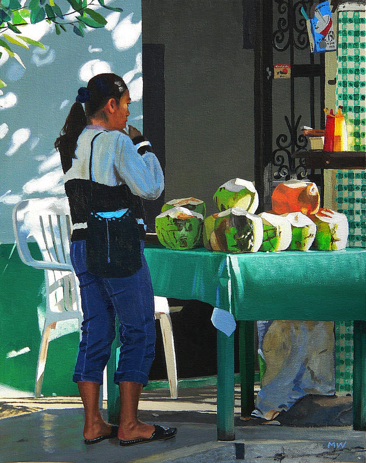 The Coconut Drinker Painting