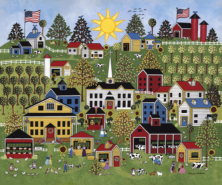 The Dairy Festival Painting by Medana Gabbard - Pixels