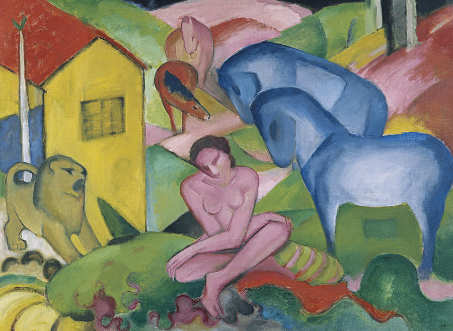 The Dream #1 Painting by Franz Marc