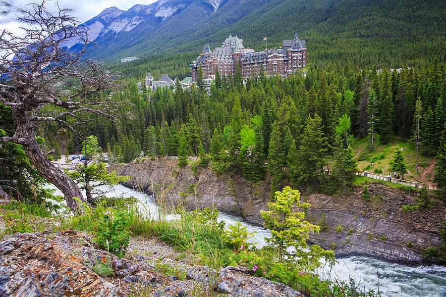 The Fairmont Banff Springs Hotel in the Canadian Rockies #1 Photograph by Ami Parikh