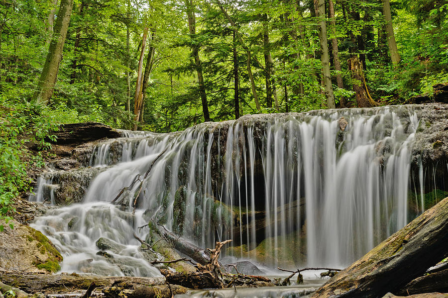 The falls on Weavers creek in Owen Sound Ontario Canada #1 Photograph by Marek Poplawski