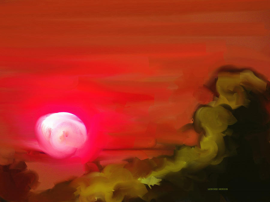 Nature Painting - The Fire Next Time #2 by Lenore Senior