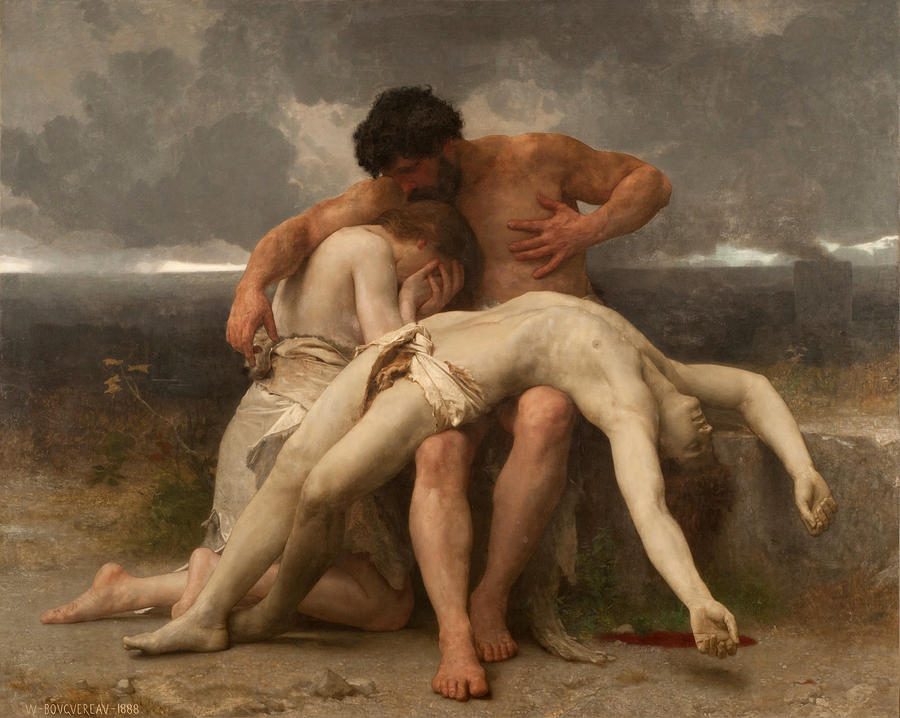 The First Mourning #1 Painting by William-Adolphe Bouguereau