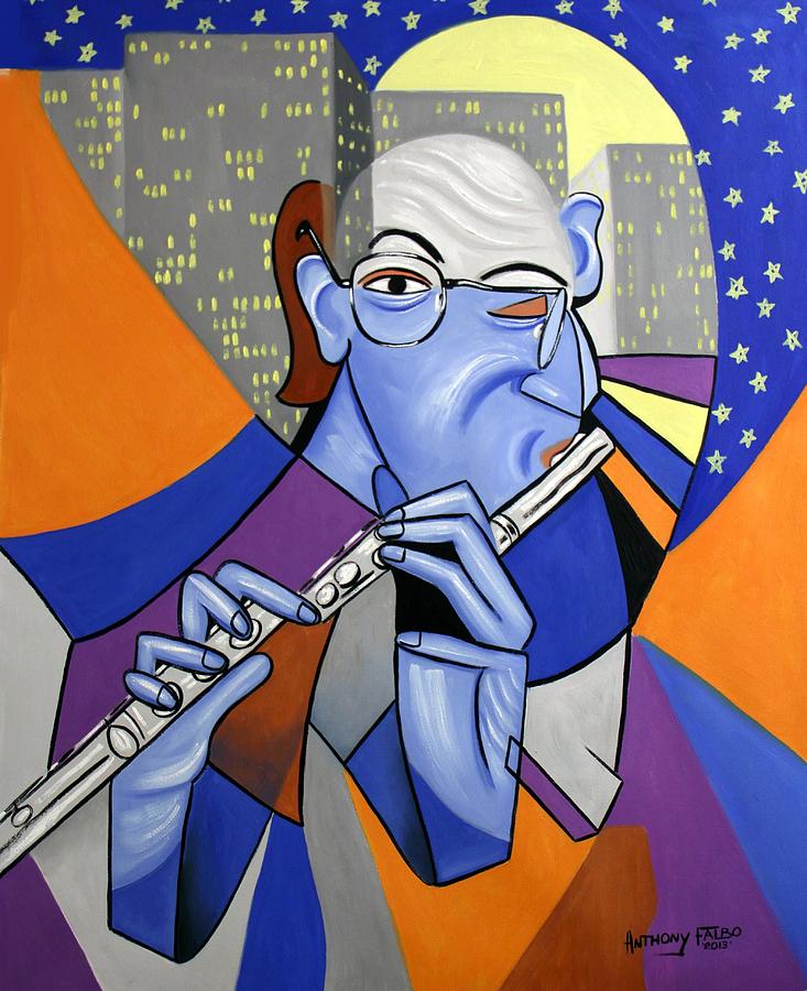 The Flutist Painting by Anthony Falbo