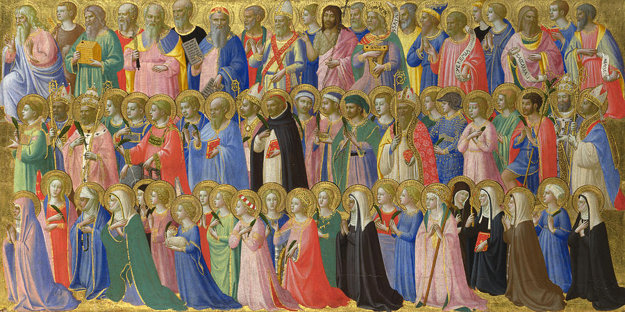 Fra Angelico Painting - The Forerunners of Christ with Saints and Martyrs #3 by Fra Angelico