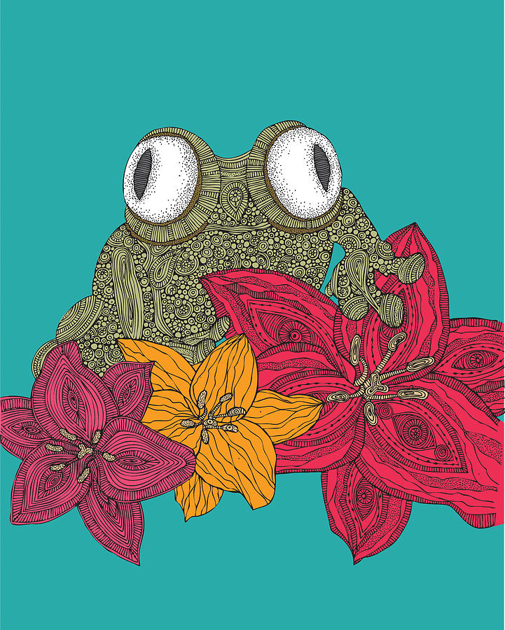 Flower Photograph - The Frog #1 by Valentina Ramos