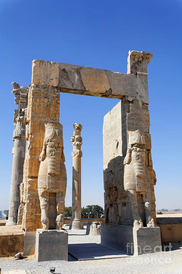Gate Of All Nations Photograph - The Gate of All Nations at Persepolis in Iran #3 by Robert Preston