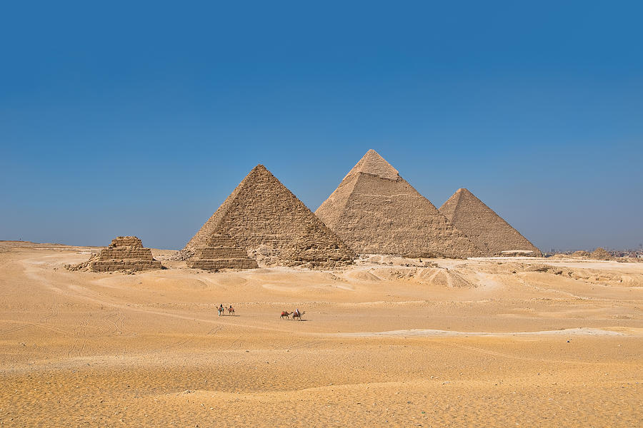The Giza Pyramids #1 Photograph by Mark Whitt