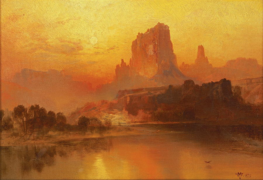 The Golden Hour Painting by Thomas Moran