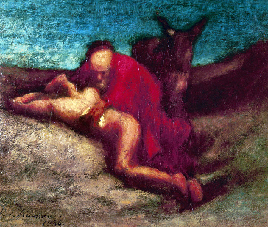 The Good Samaritan #1 Painting by Granger