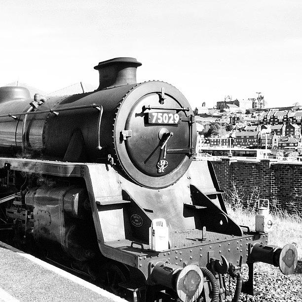 Train Photograph - The Green Knight Steam Train #whitby #1 by Peter Edmondson