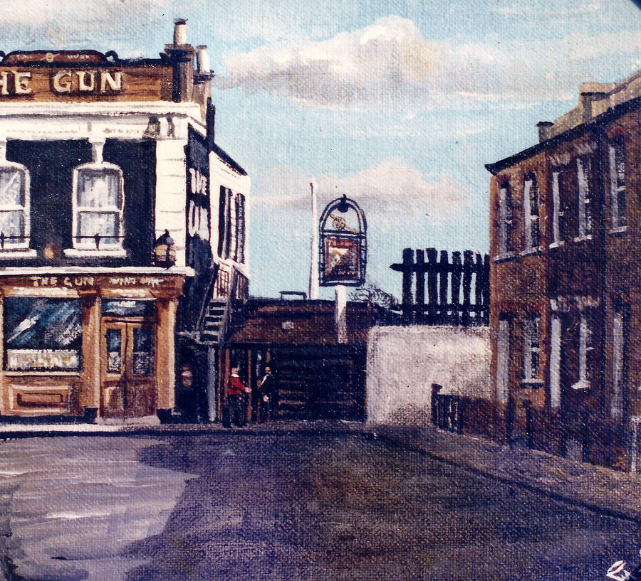 The Gun Public House Isle of Dogs London #1 Painting by Mackenzie Moulton