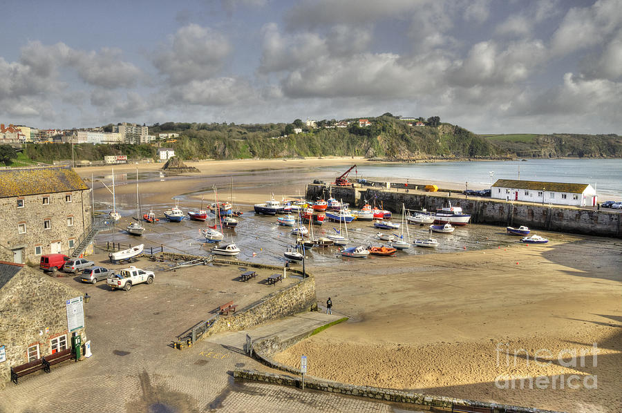 Boat Photograph - The harbour at Tenby #1 by Rob Hawkins