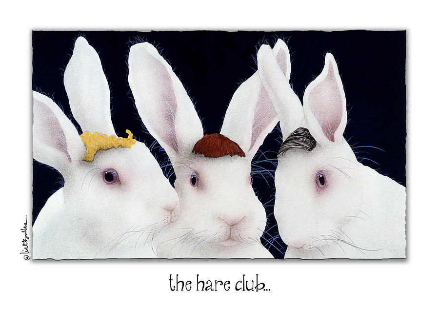 Rabbit Painting - The Hare Club... #1 by Will Bullas