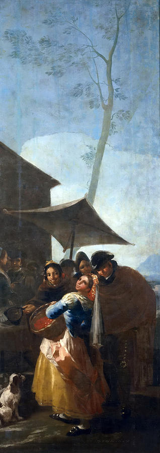 The Hawthorn Seller #1 Painting by Francisco Goya
