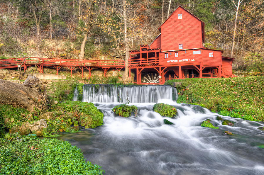 The Hodgson Water Mill Missouri Photograph by Gregory Ballos Pixels