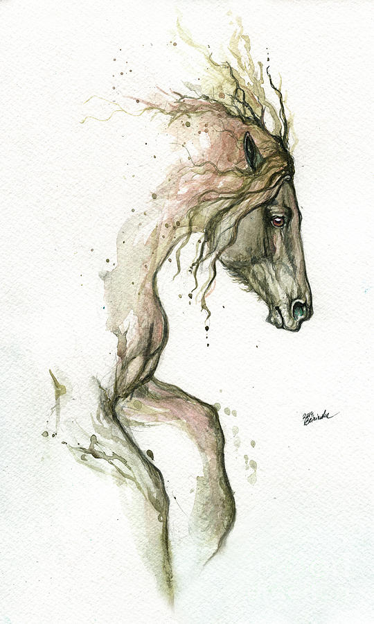 Horse Painting - The Horse #1 by Ang El