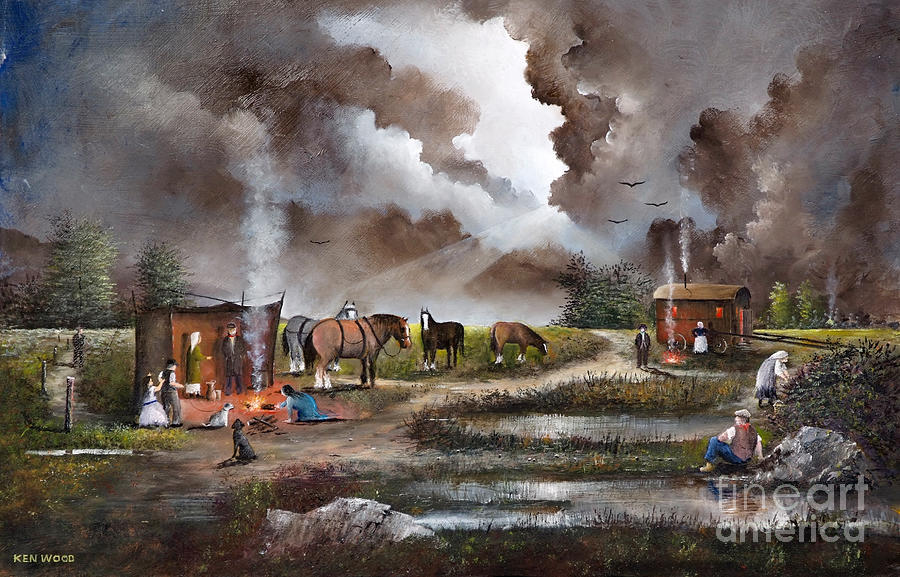 The Horse Traders - England #2 Painting by Ken Wood