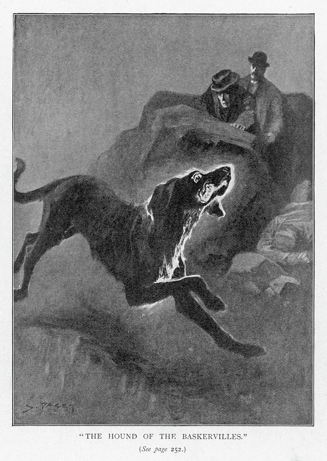 The Hound Of The Baskervilles Holmes #1 Drawing By Mary Evans Picture 