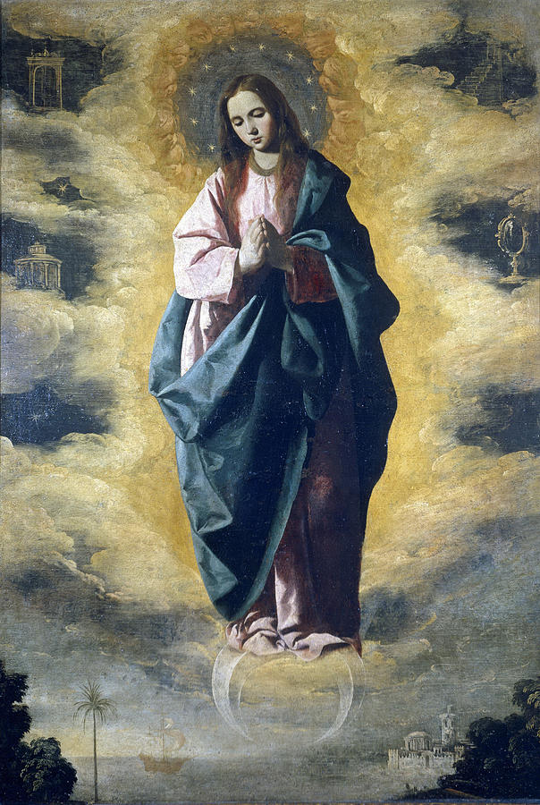 The Immaculate Conception #5 Painting by Francisco de Zurbaran