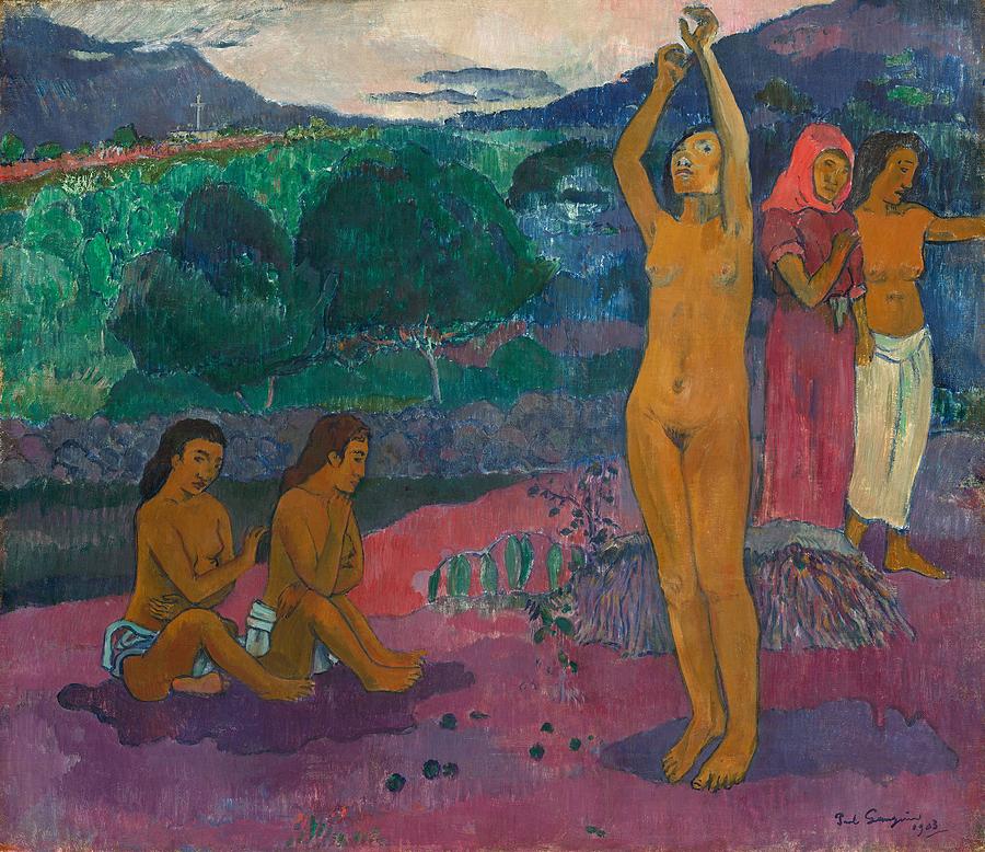 The Invocation #1 Painting by Paul Gauguin