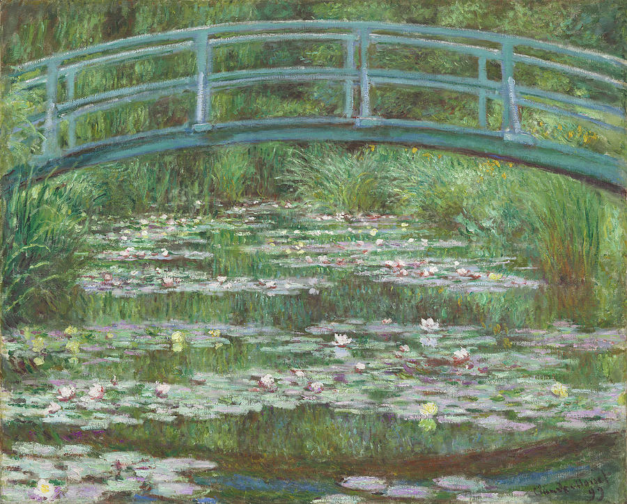 Claude Monet Painting - The Japanese Footbridge #3 by Claude Monet