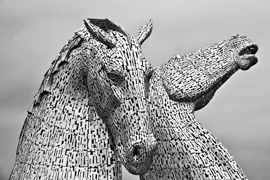 The Falkirk Kelpies #1 Photograph by Mike Marsden