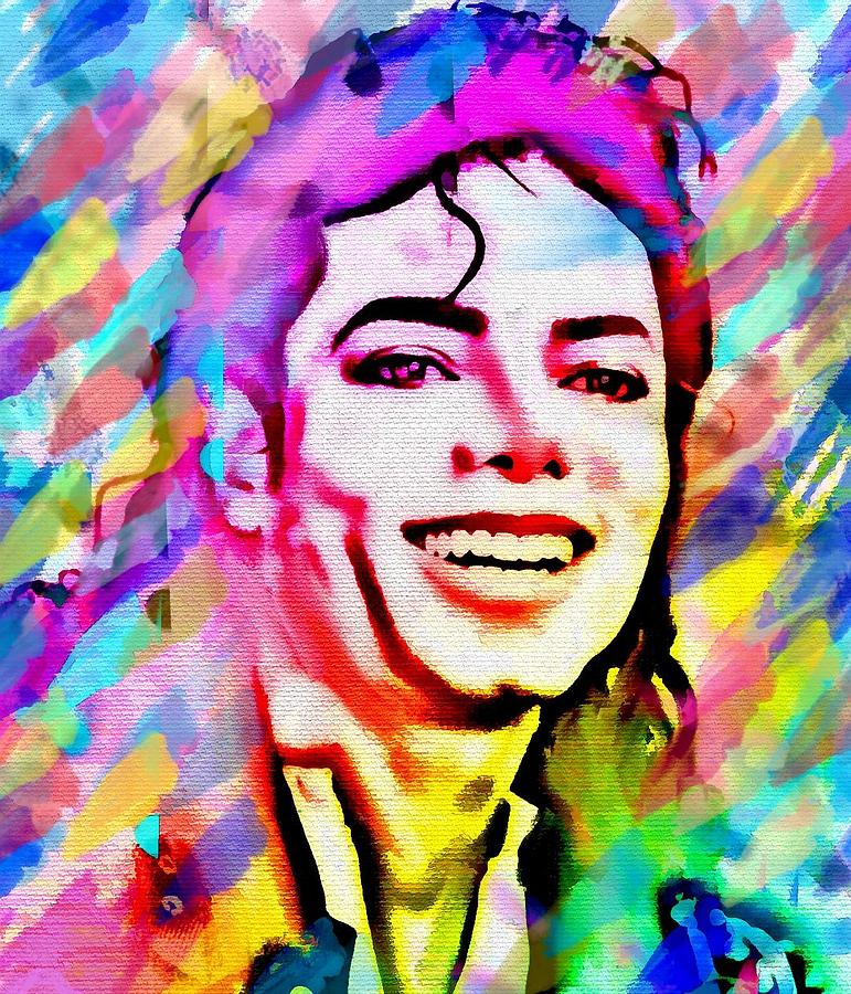 Michael Jackson Painting - The king #1 by Bogdan Floridana Oana