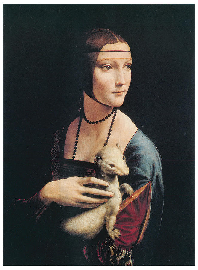Leonardo Da Vinci Painting - The Lady with an Ermine #1 by Leonardo Da Vinci