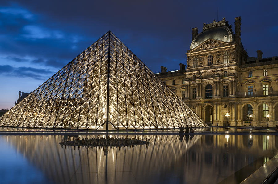Paris Photograph - The Louvre Museum Pyramid #1 by Ayhan Altun