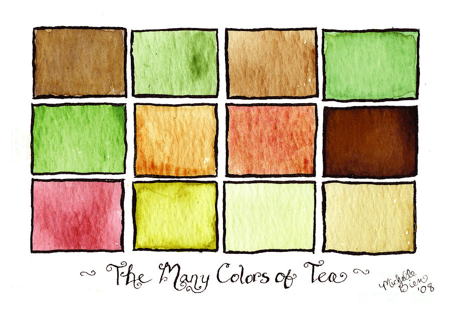 The Many Colors of Tea 1 #1 Painting by Michelle Bien