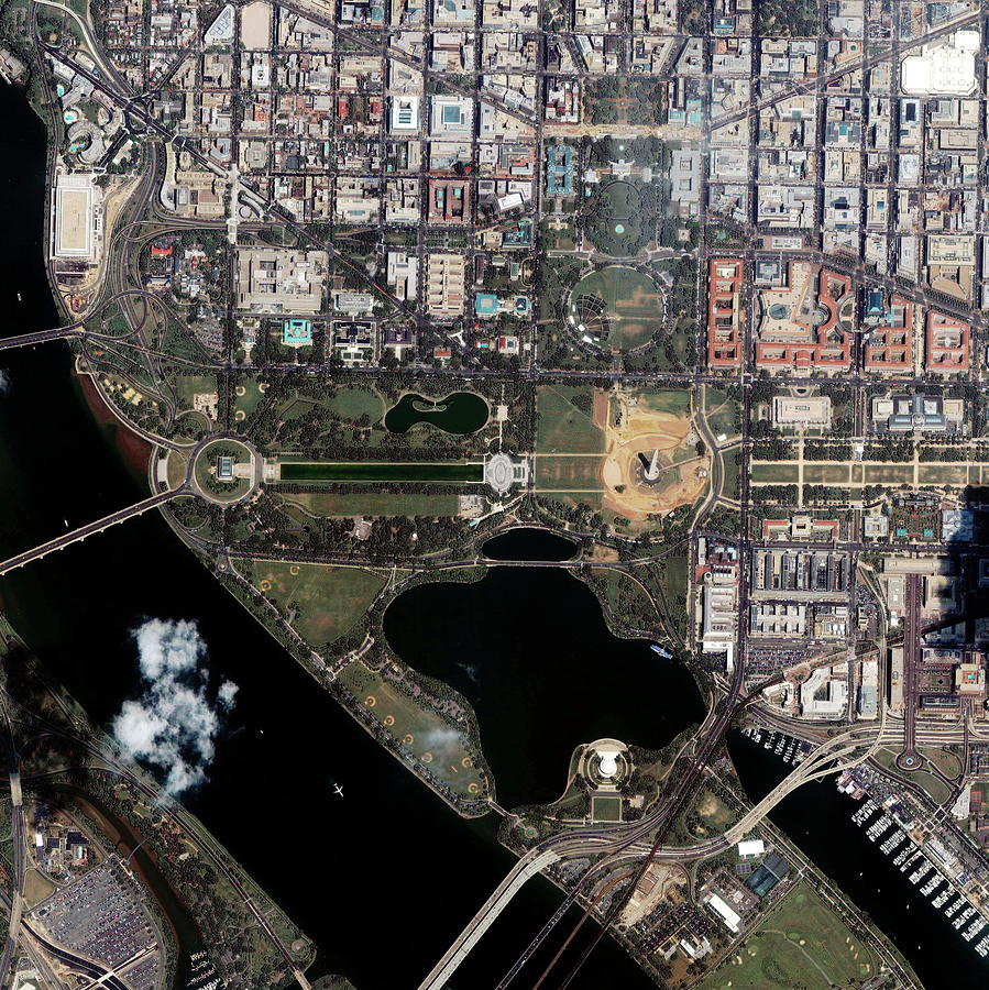 The National Mall Photograph by Geoeye/science Photo Library