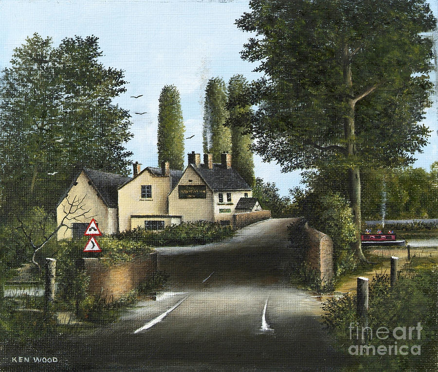 Landscape Painting - The Navigation Inn, Kingswinford - England by Ken Wood