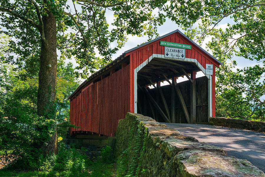 The New Germantown Covered Bridge Photograph by Don Dennis - Fine Art ...