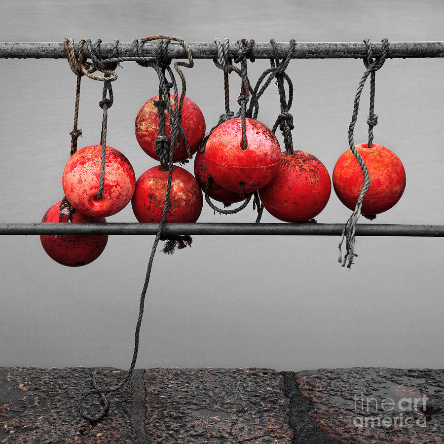 Ball Photograph - The Old Buoys #1 by Richard Thomas