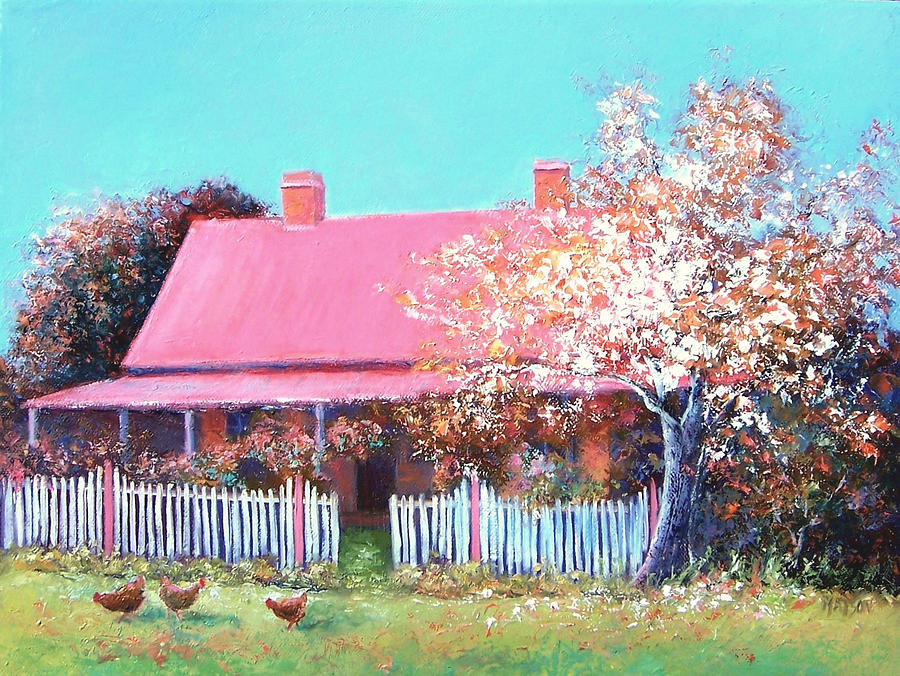 Impressionism Painting - The old farm house #4 by Jan Matson
