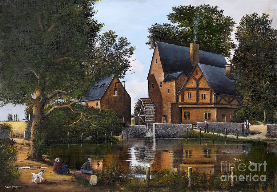 The Old Mill - England Painting by Ken Wood