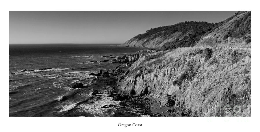 Black And White Photograph - The Oregon Coast #1 by Twenty Two North Photography